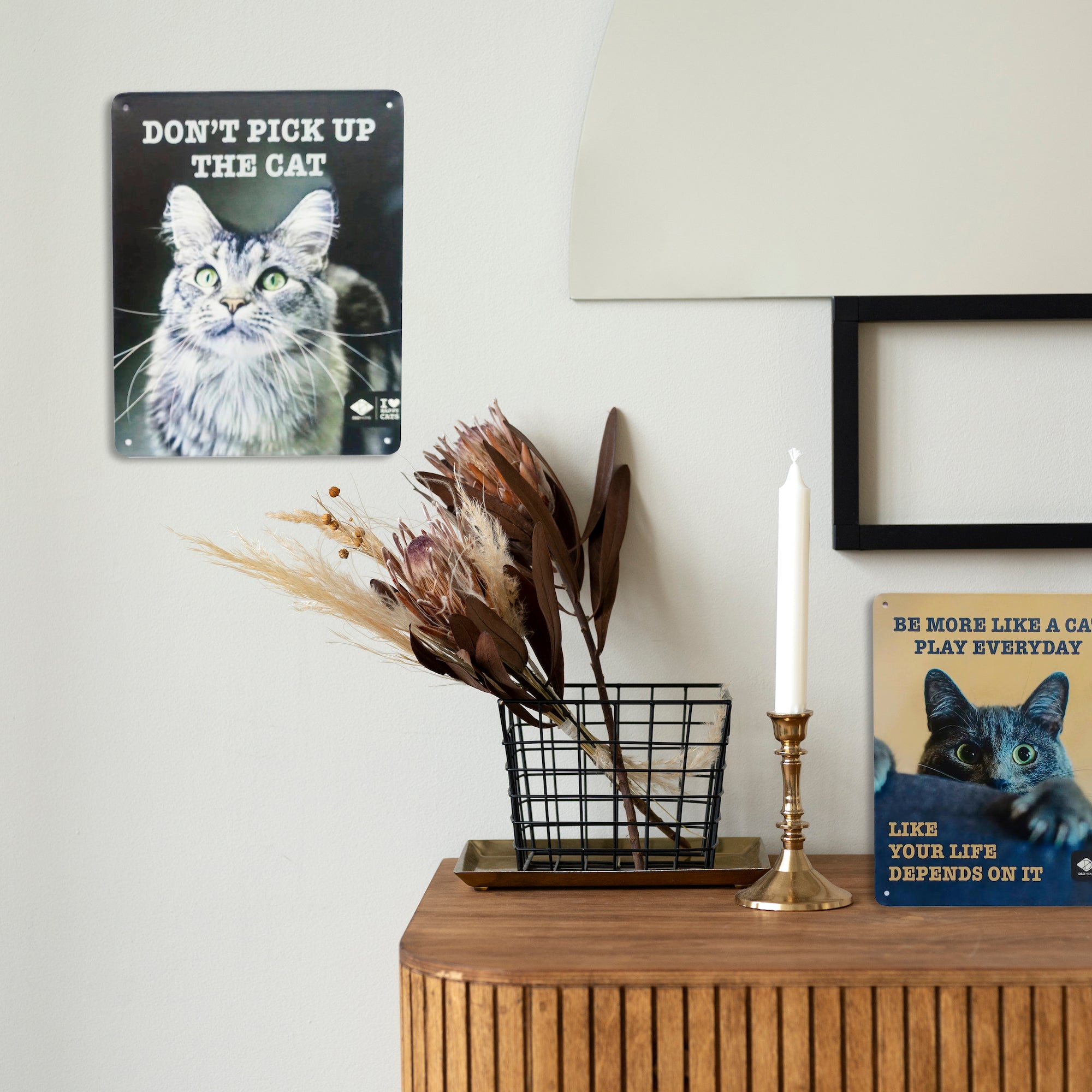 I LOVE HAPPY CATS Wall sign