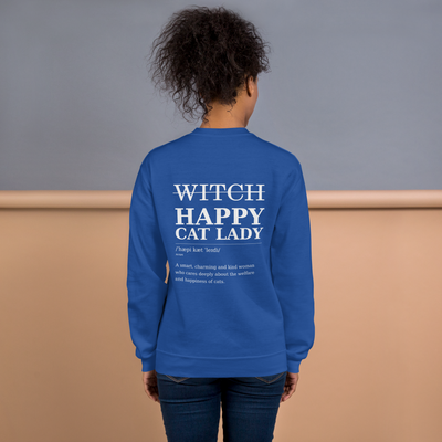 Happy Cat Lady Halloween 2026 Sweatshirt
